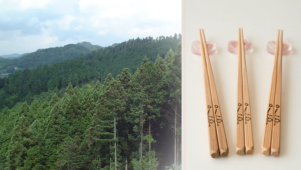 いやしろの箸と日本の林業